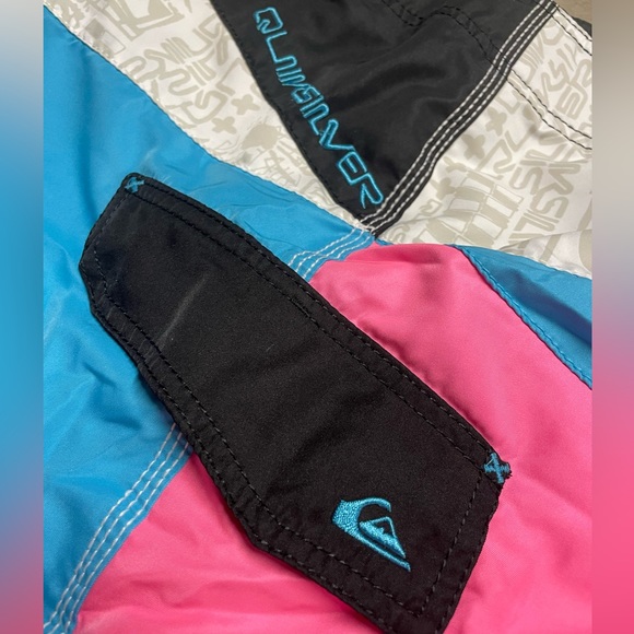 Quicksilver Board Shorts Cotton Candy Surf Swim Trunks Size 36 Medium - Picture 10 of 12
